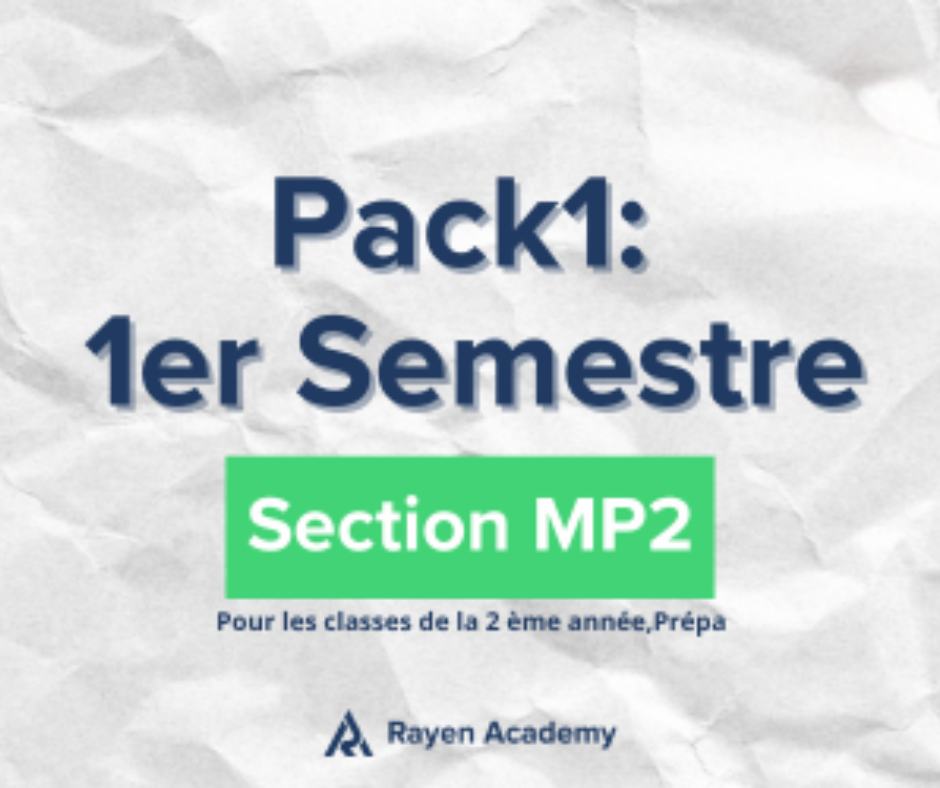 Pack 1er semestre MP2